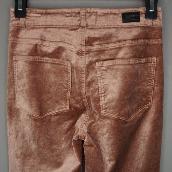 Paige Cindy Velvet Straight Leg Twisted Seam Pants in Warm Suede size 23 - Picture 10 of 16